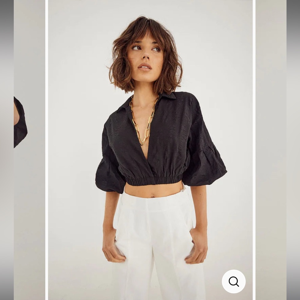 Sovere Effect Cropped Shirt